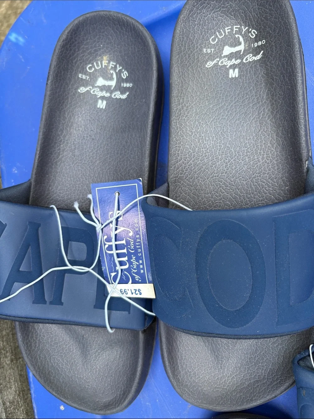 Cuffy’s Cape Cod medium slip on sandals. NWT!!